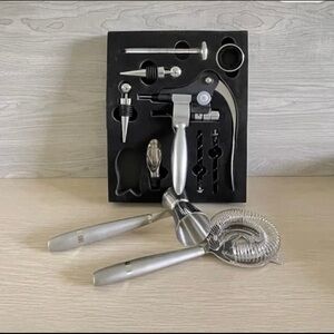 8pc Wine Opener Set Plus 2 Bar Tools by Rabbit